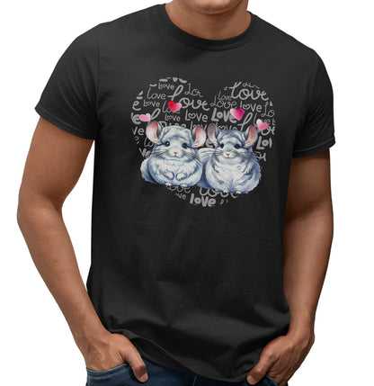 Mouse Love Heart - Adult Unisex T-Shirt