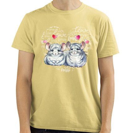 Mouse Love Heart - Adult Unisex T-Shirt