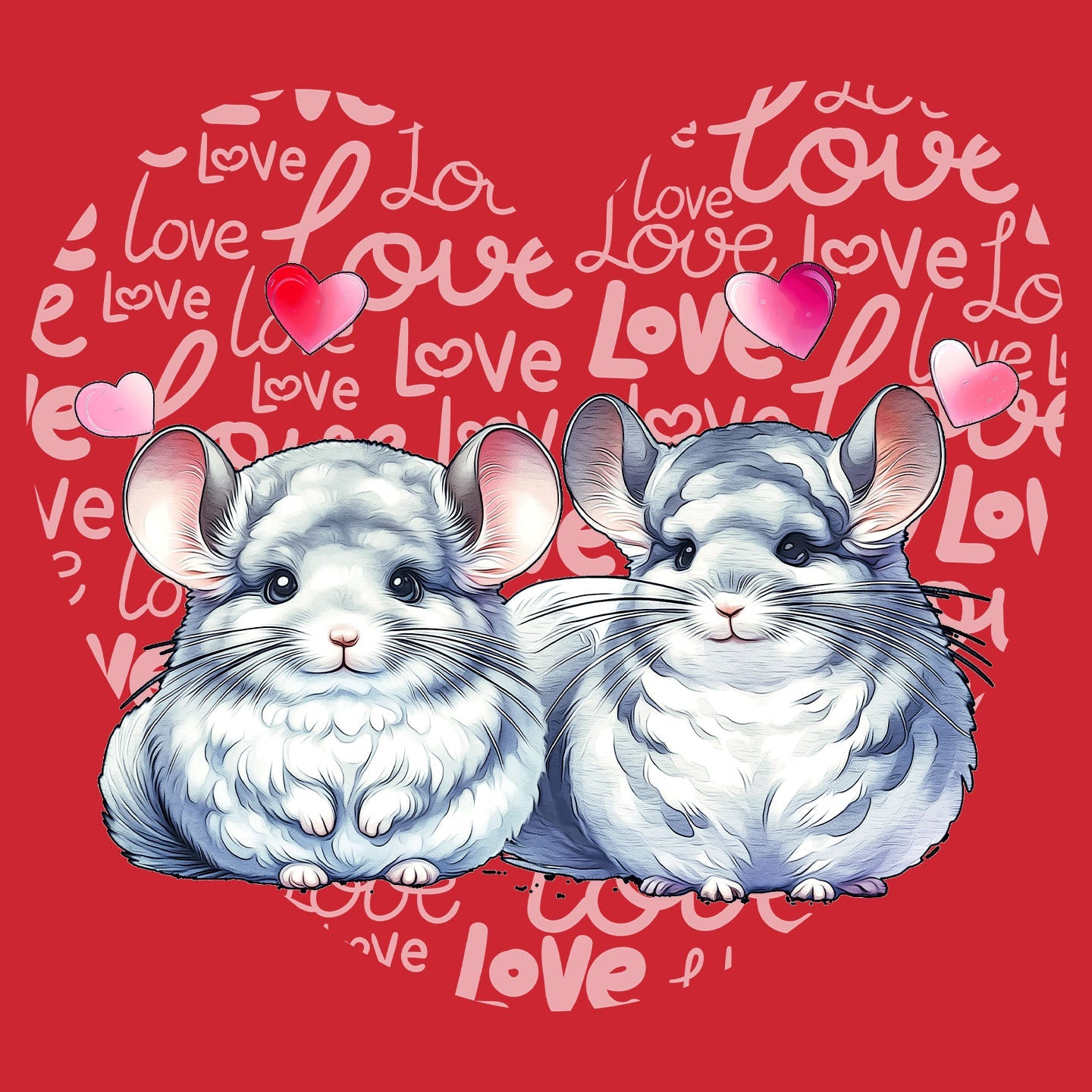 Mouse Love Heart - Kids' Unisex T-Shirt