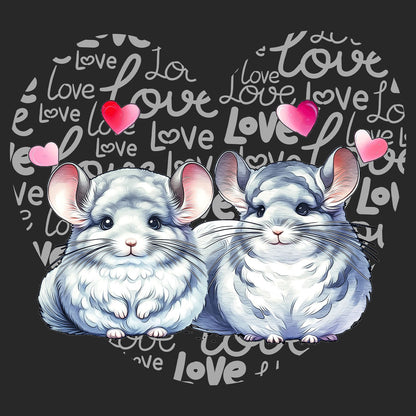 Mouse Love Heart - Kids' Unisex Hoodie Sweatshirt