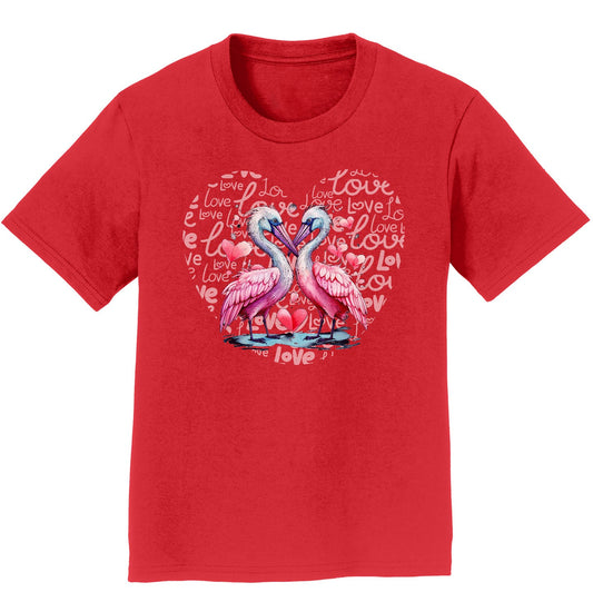 Pelican Love Heart - Kids' Unisex T-Shirt