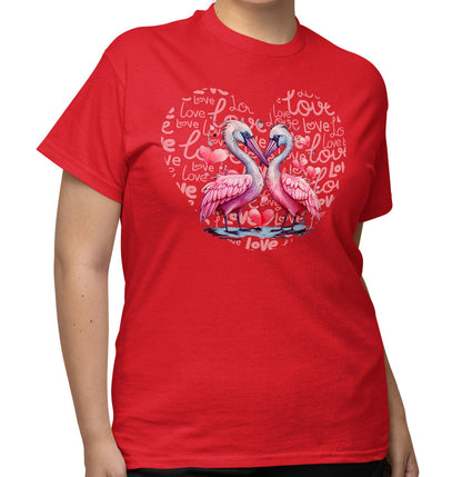Pelican Love Heart - Adult Unisex T-Shirt