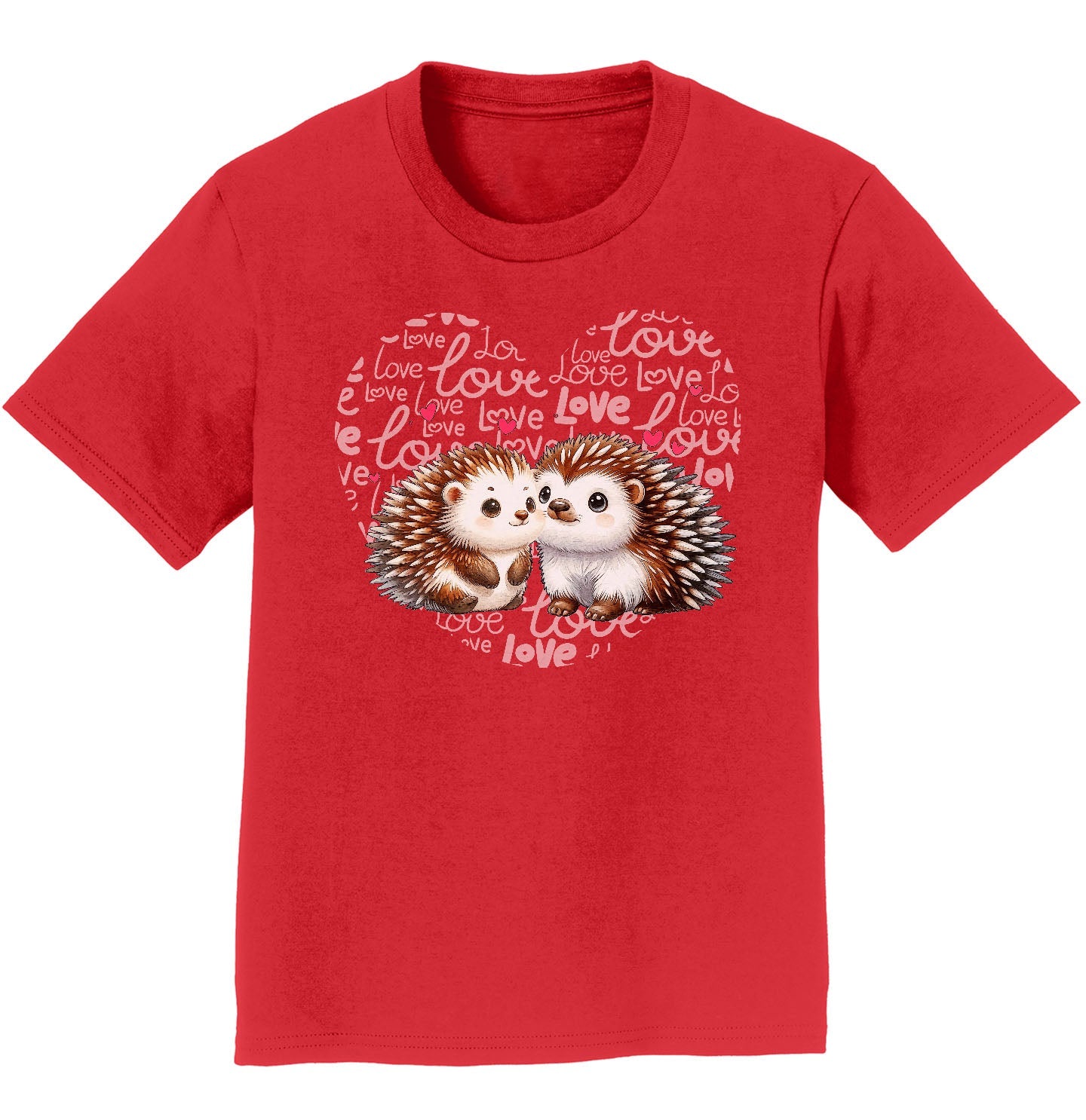 Porcupine Love Heart - Kids' Unisex T-Shirt