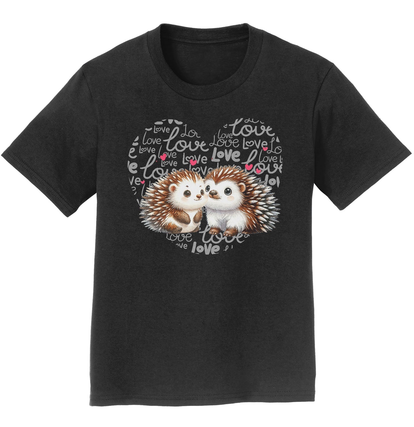 Porcupine Love Heart - Kids' Unisex T-Shirt