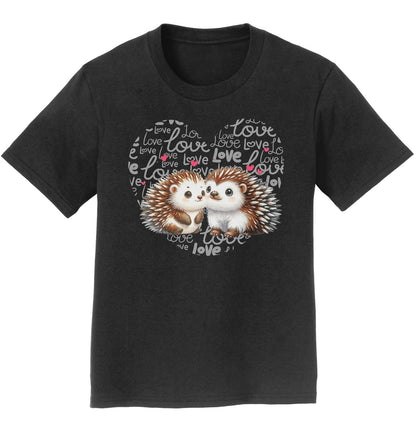 Porcupine Love Heart - Kids' Unisex T-Shirt