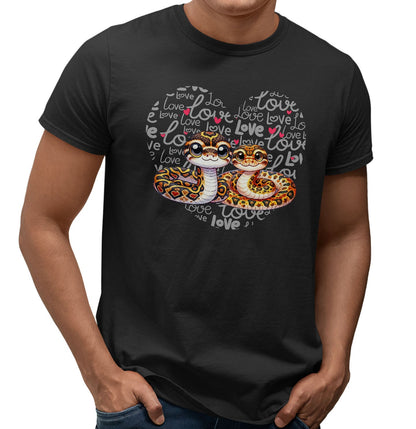 Python Love Heart - Adult Unisex T-Shirt