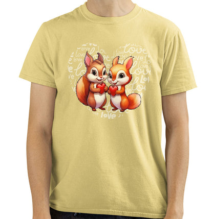 Squirrel Love Heart - Adult Unisex T-Shirt