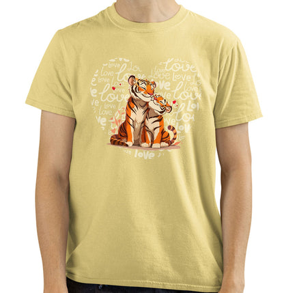 Tiger Love Heart - Adult Unisex T-Shirt