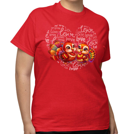 Turkey Love Heart - Adult Unisex T-Shirt