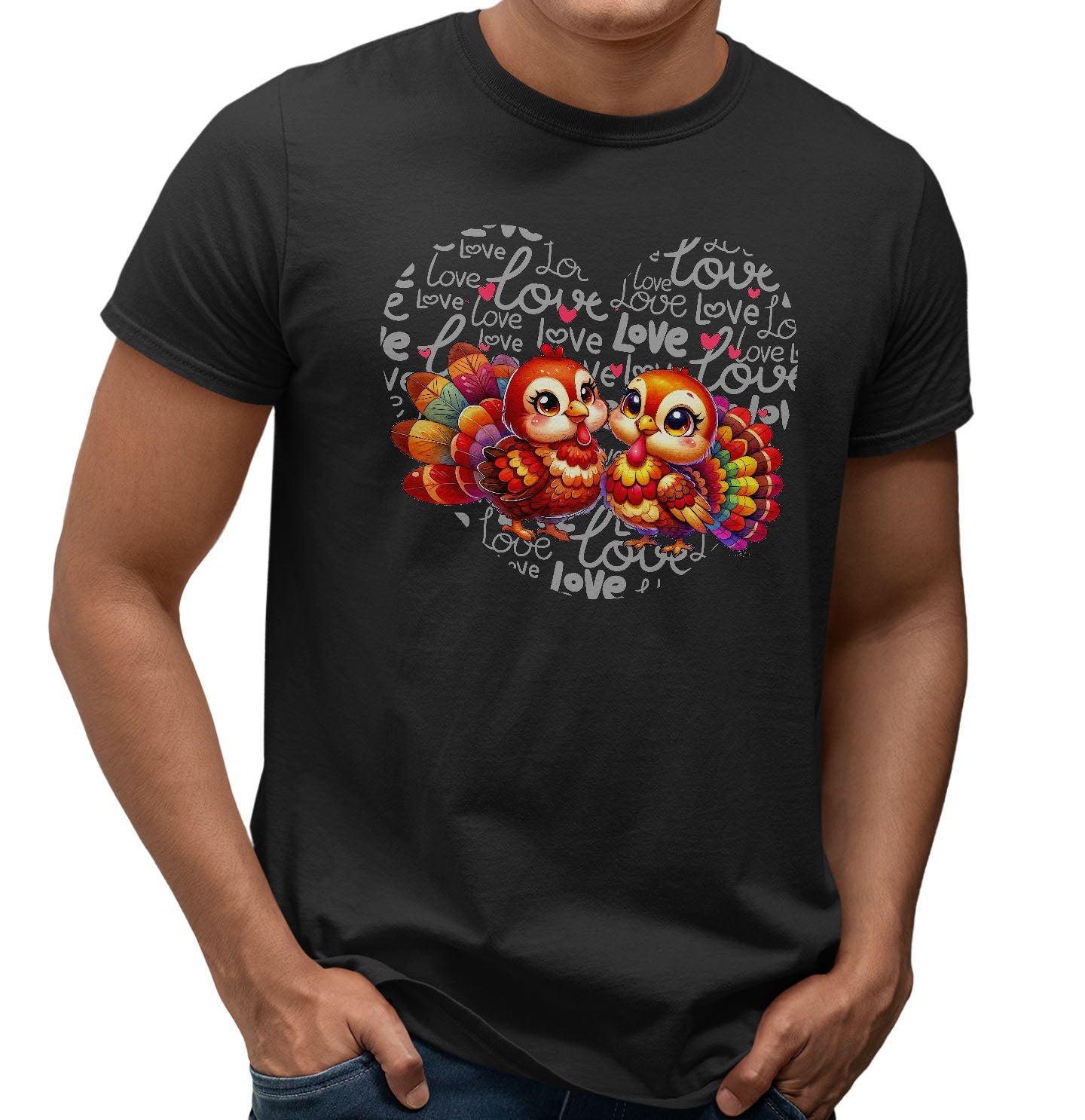 Turkey Love Heart - Adult Unisex T-Shirt