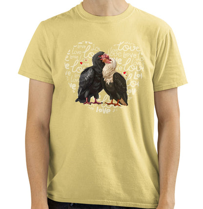 Vulture Love Heart - Adult Unisex T-Shirt