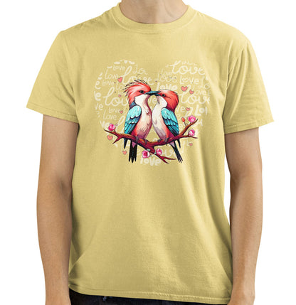 Woodpecker Love Heart - Adult Unisex T-Shirt