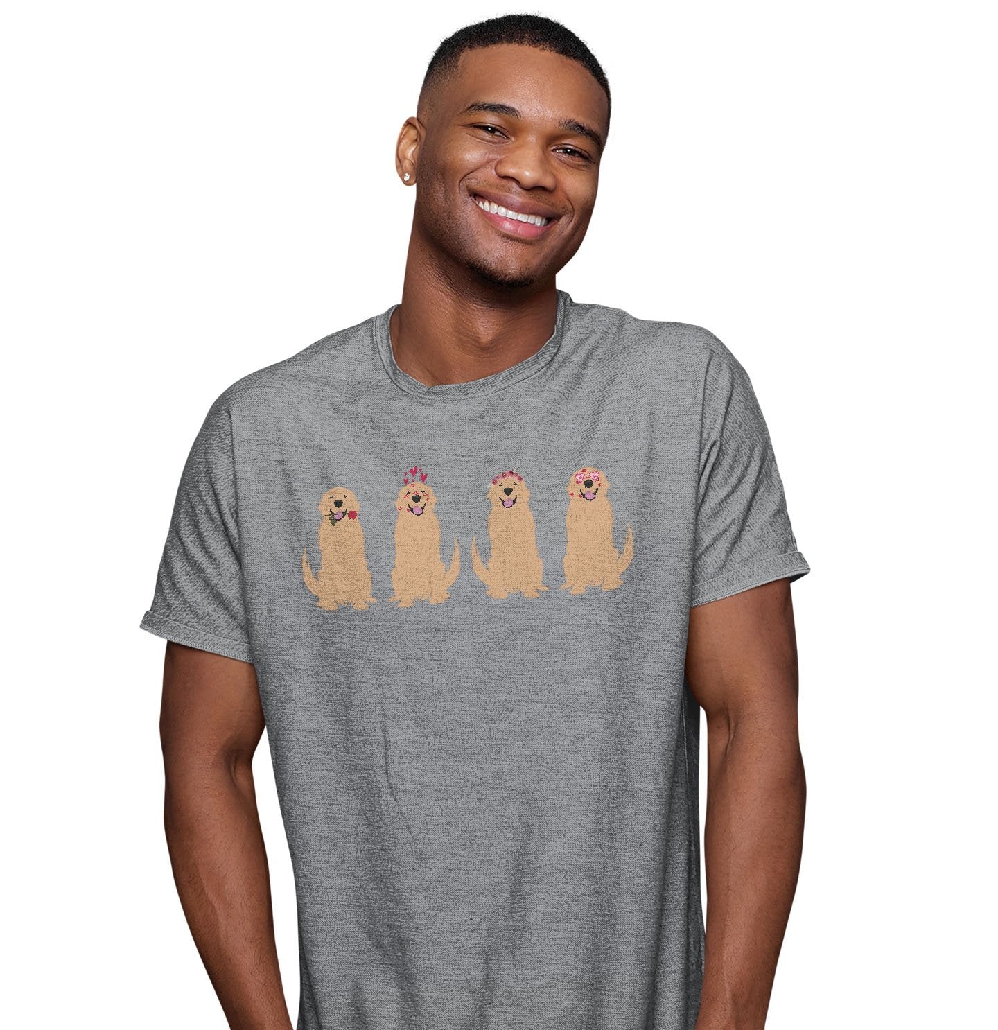 Golden Love Line Up - Adult Unisex T-Shirt