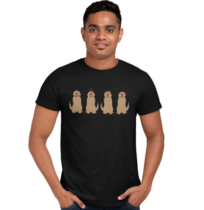 Golden Love Line Up - Adult Unisex T-Shirt