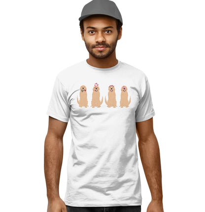 Golden Love Line Up - Adult Unisex T-Shirt