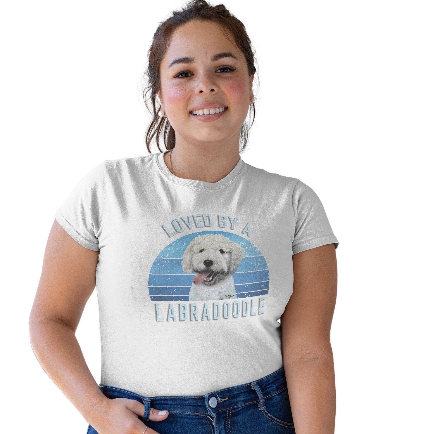 Loved By A Labradoodle - Women's Tri-Blend T-Shirt