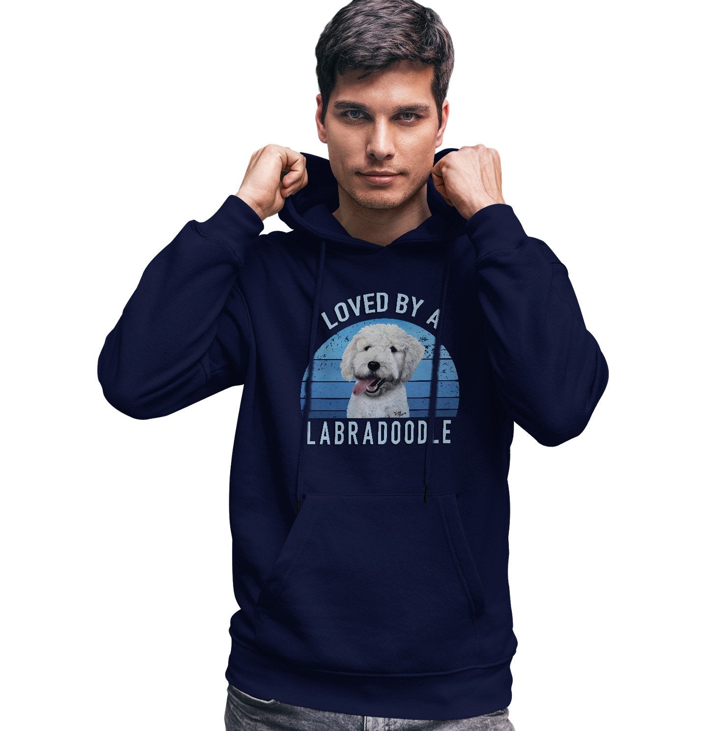 Loved By A Labradoodle - Adult Unisex Hoodie Sweatshirt