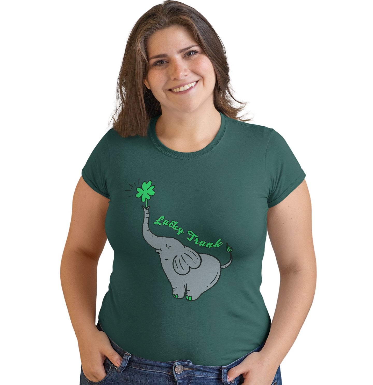 Animal Pride - Lucky Trunk - Women's Fitted T-Shirt