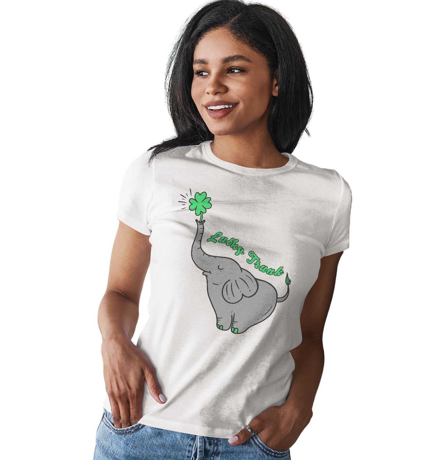 Lucky Trunk - Women's Fitted T-Shirt