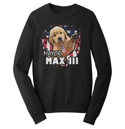 Mayor Max III Waving - Adult Unisex Crewneck Sweatshirt