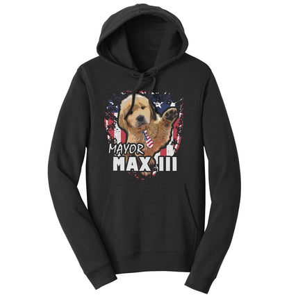 Mayor Max III Waving - Adult Unisex Hoodie Sweatshirt