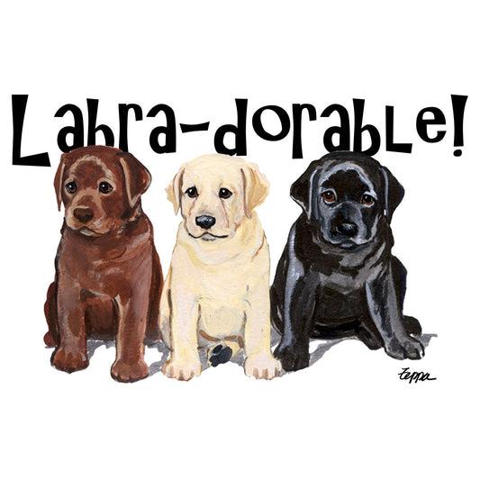 Labra-dorable Three Puppies - Adult Unisex T-Shirt