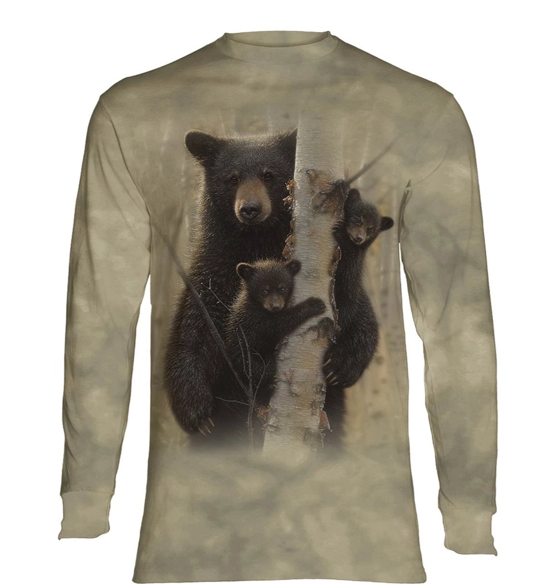 Mama Bear - The Mountain - Long Sleeve 3D Animal T-Shirt