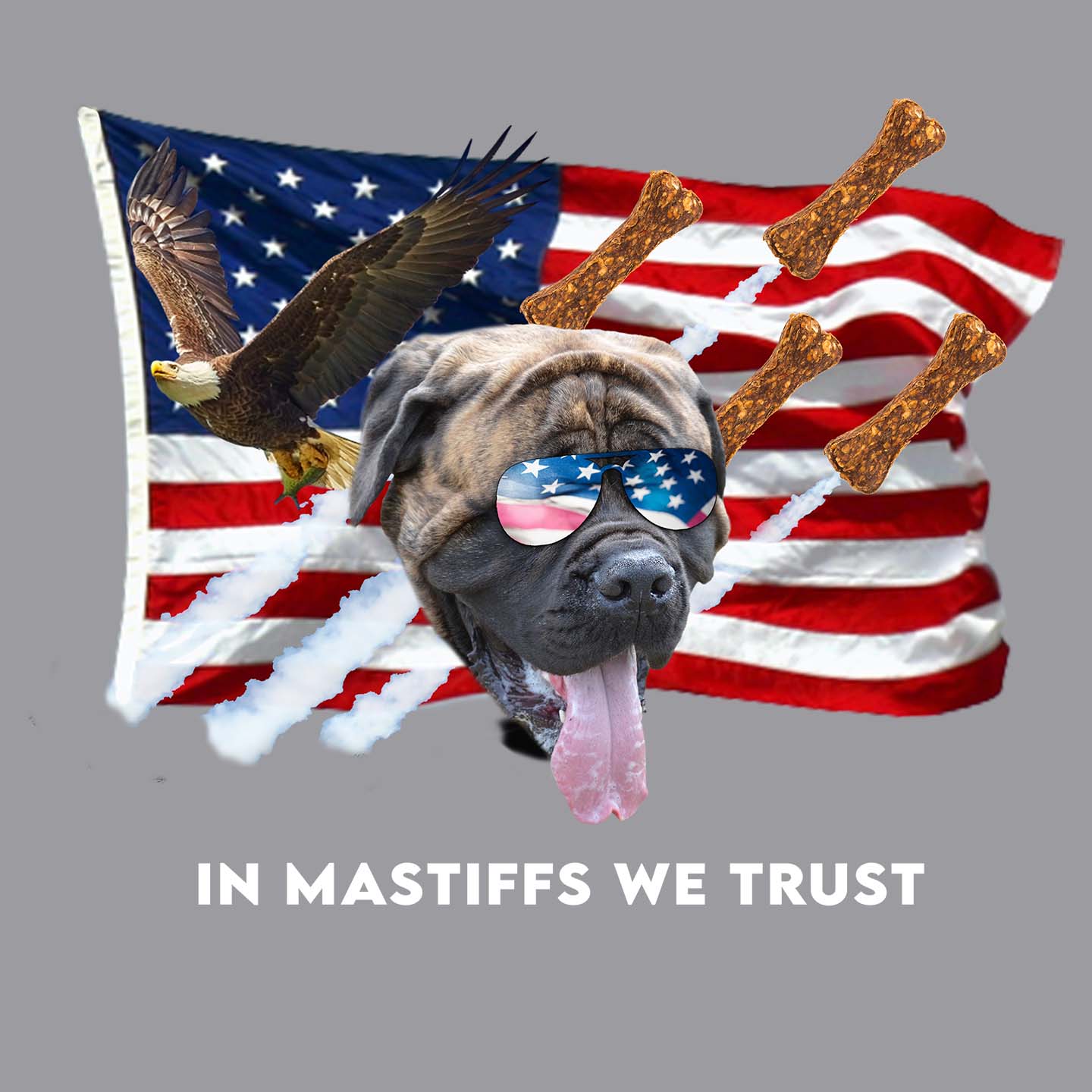 In Mastiffs We Trust - Adult Unisex Crewneck Sweatshirt
