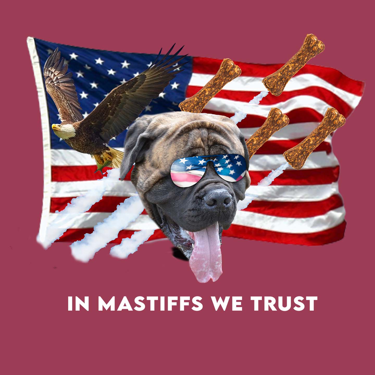 In Mastiffs We Trust - Adult Unisex Hoodie Sweatshirt