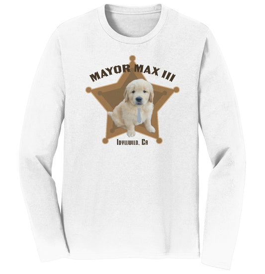 Mayor Max III Badge - Adult Unisex Long Sleeve T-Shirt