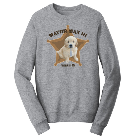 Mayor Max III Badge - Adult Unisex Crewneck Sweatshirt