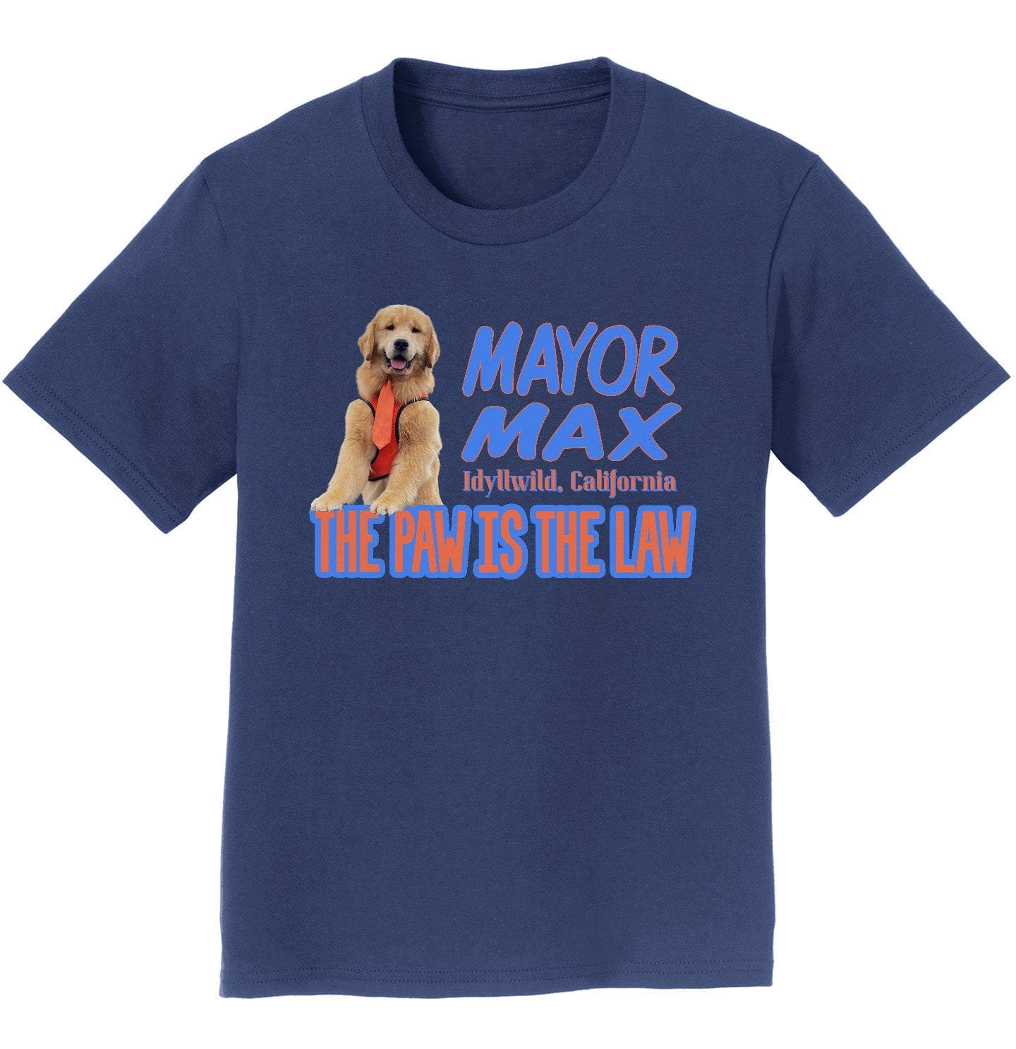 Mayor Max The Paw is the Law - Kids' Unisex T-Shirt