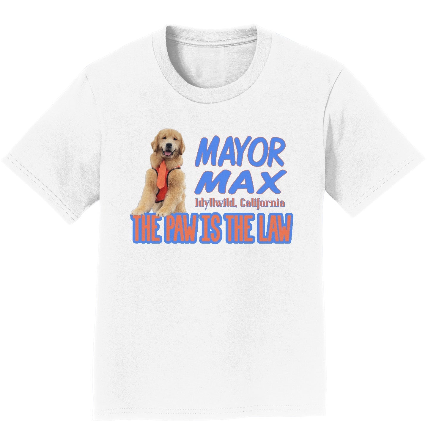 Mayor Max The Paw is the Law - Kids' Unisex T-Shirt