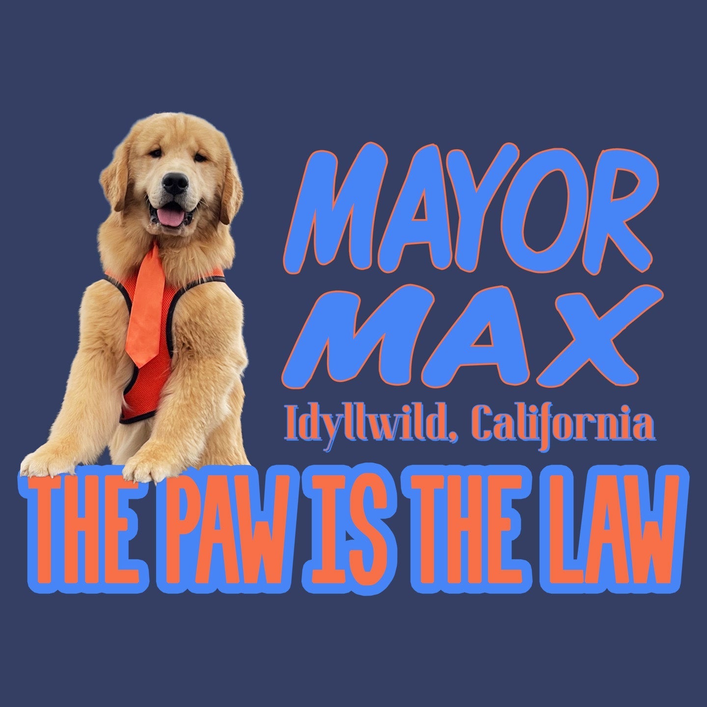 Mayor Max The Paw is the Law - Kids' Unisex Hoodie Sweatshirt