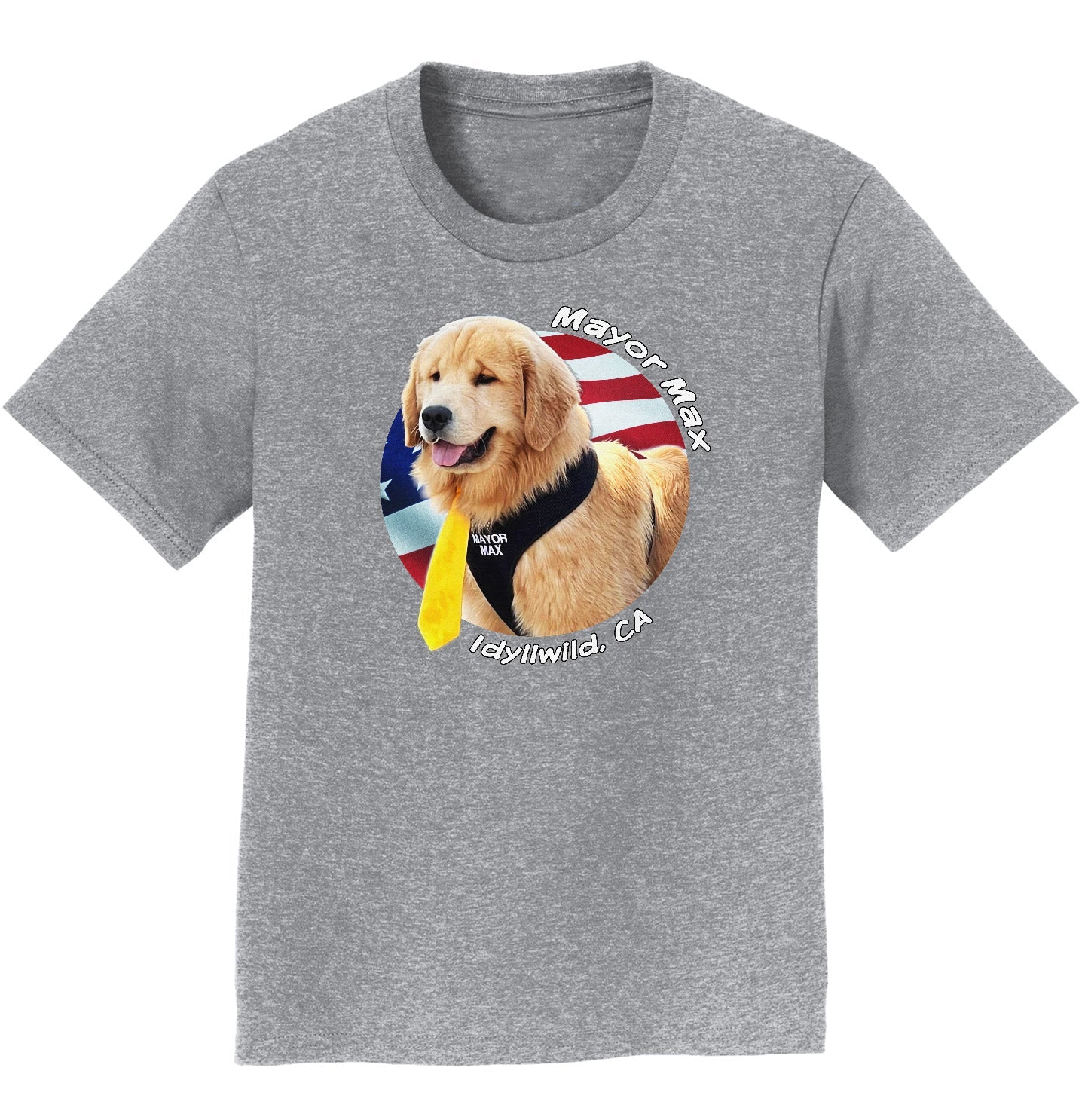 Mayor Max USA Flag Circle - Kids' Unisex T-Shirt