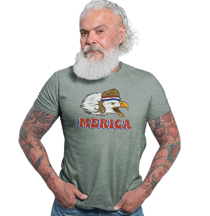 Merica Eagle - Adult Tri-Blend T-Shirt