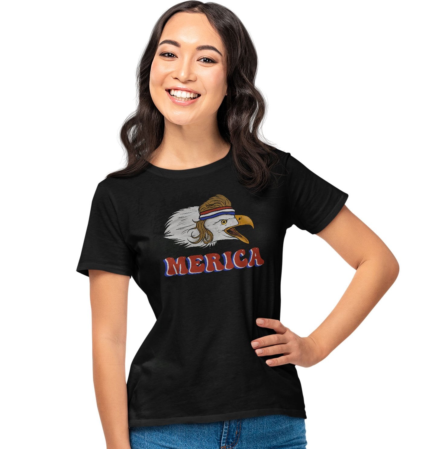 Merica Eagle - Women's Tri-Blend T-Shirt