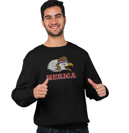 Merica Eagle - Adult Unisex Crewneck Sweatshirt