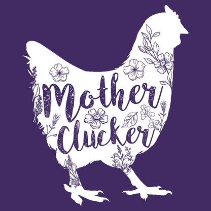 Mother Clucker Silhouette - Women's Fitted T-Shirt