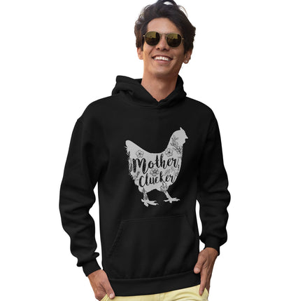 Mother Clucker Silhouette - Adult Unisex Hoodie Sweatshirt