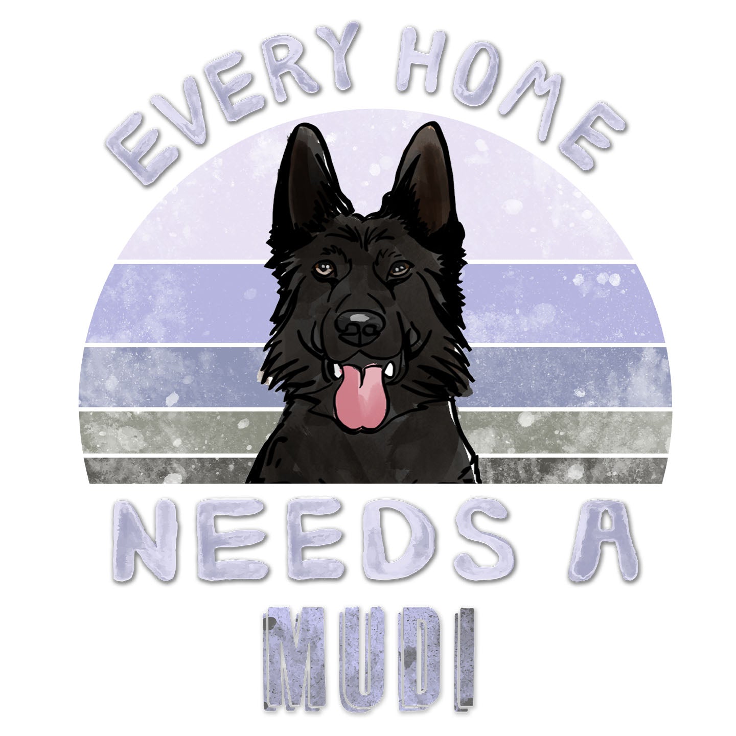 Every Home Needs a Mudi - Women's V-Neck T-Shirt