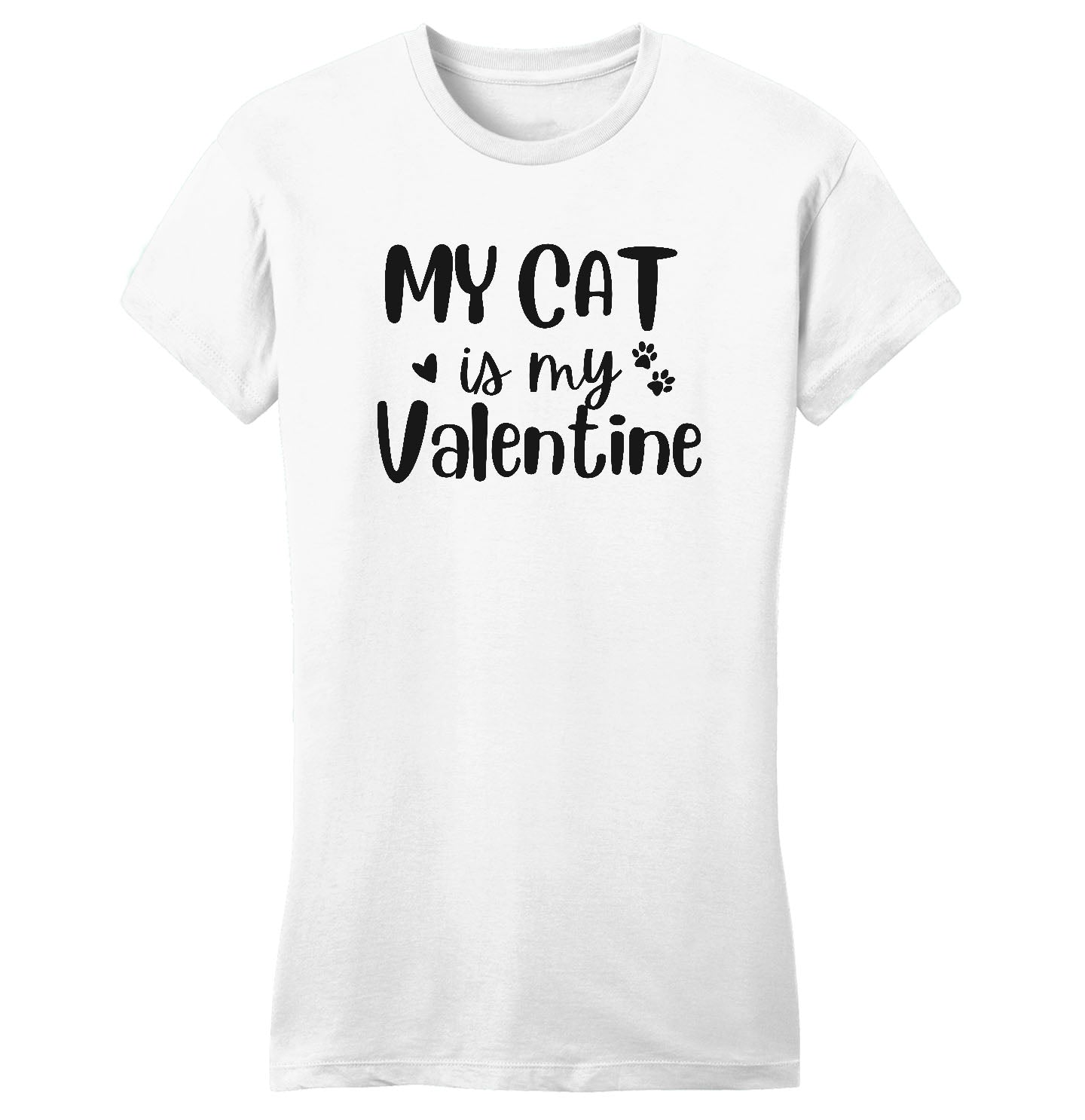 My Cat Valentine - Women's Fitted T-Shirt