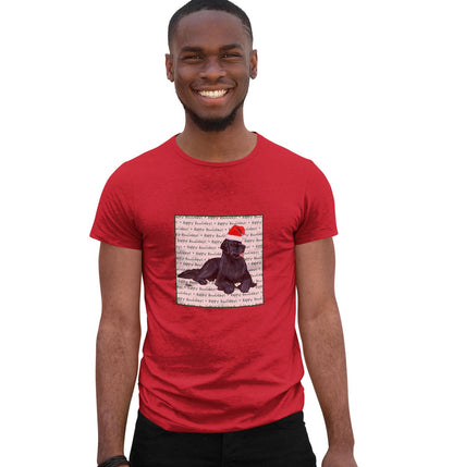 Newfoundland Happy Howlidays Text - Adult Unisex T-Shirt