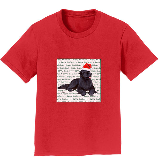 Newfoundland Happy Howlidays Text - Kids' Unisex T-Shirt