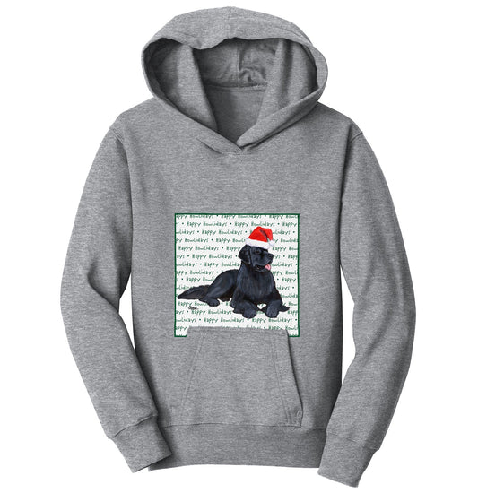Newfoundland Happy Howlidays Text - Kids' Unisex Hoodie Sweatshirt