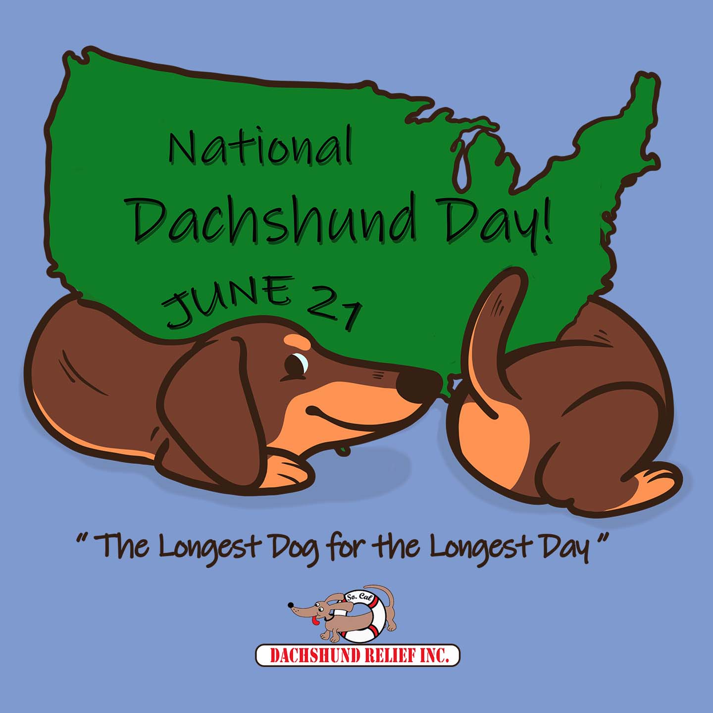 National Dachshund Day - Adult Tri-Blend T-Shirt