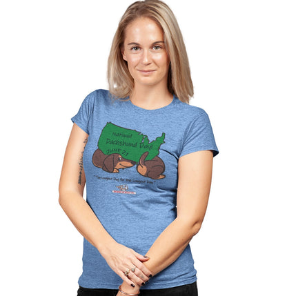 National Dachshund Day - Women's Tri-Blend T-Shirt