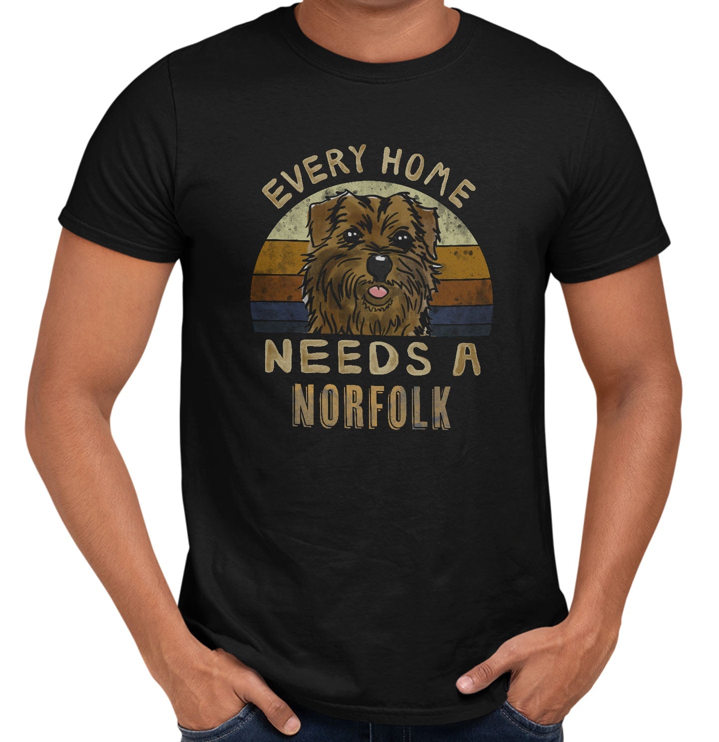 Every Home Needs a Norfolk Terrier - Adult Unisex T-Shirt