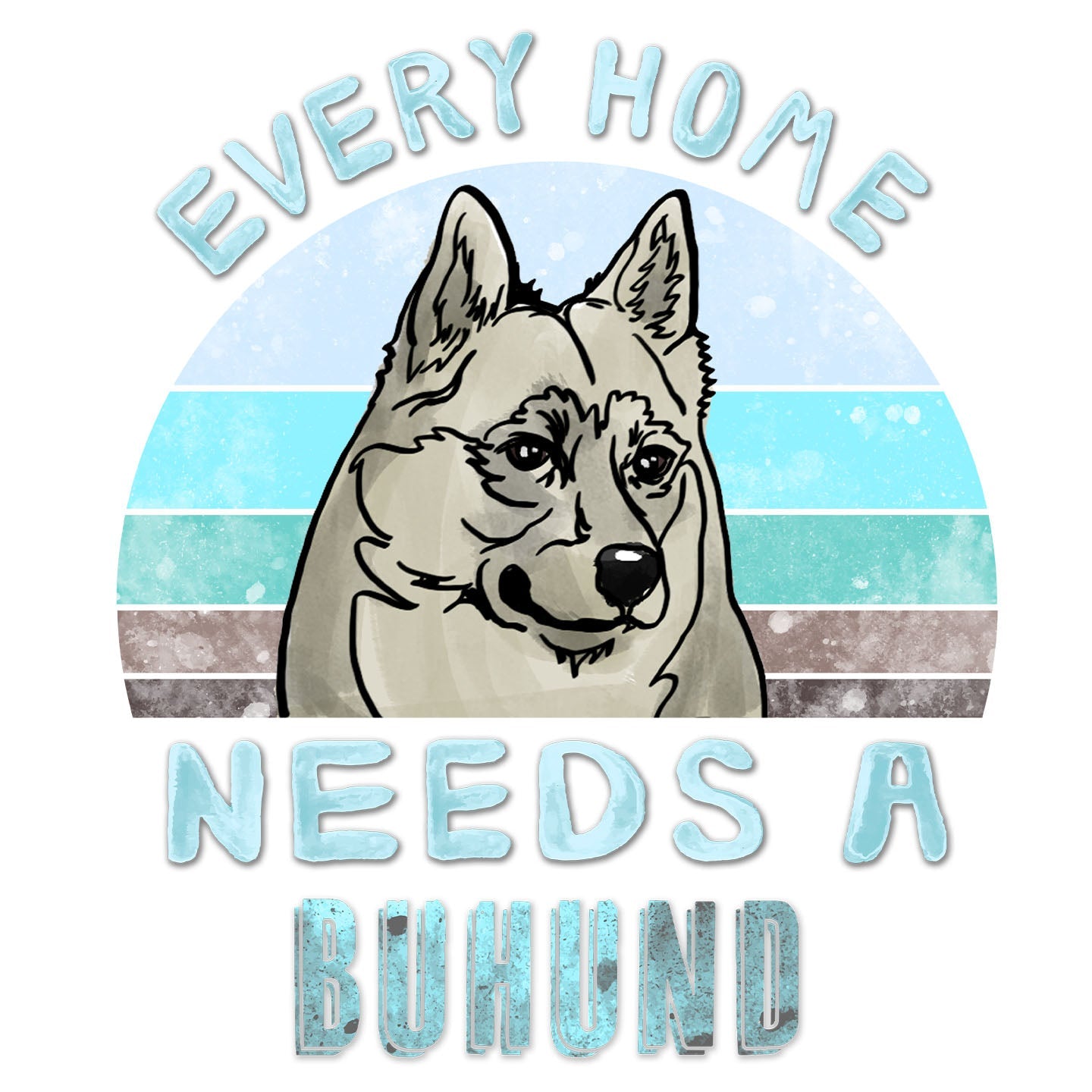 Every Home Needs a Norwegian Buhund - Women's V-Neck T-Shirt