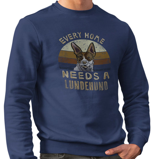 Every Home Needs a Norwegian Lundehund - Adult Unisex Crewneck Sweatshirt